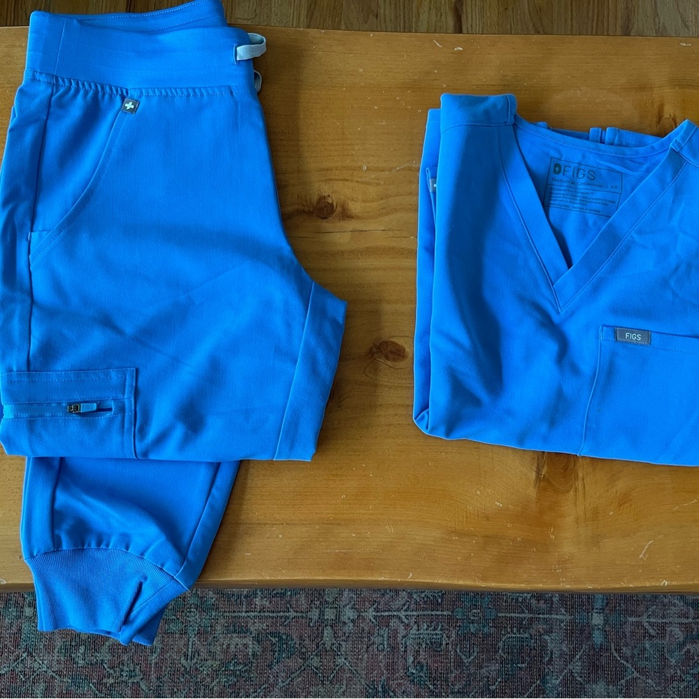 Figs Vibrant Blue Medical Scrub Set